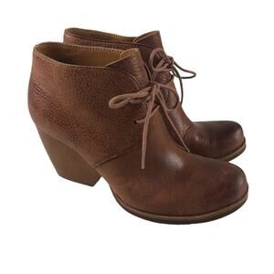 Kork Ease Roana brown distressed booties 6.5